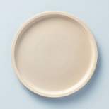 10.5" Modern Rim Stoneware Dinner Plate Taupe - Hearth & Hand™ with Magnolia