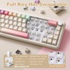 MaseiKar B68 Wireless Mechanical Keyboard,Tri-Mode BT5.0/2.4GHz/USB-C,Hot Swappable Creamy Typing Gasket Mounted,RGB Backlit - 4 of 4