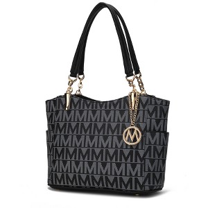 MKF Collection Braylee M Signature Tote Bag Women's Stylish Vegan Leather Handbag with Spacious Design by Mia K - 1 of 4