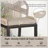 Arceso Outdoor Bar Stools, Rattan Outdoor Counter Height Bar Stools Set of 3, 26.5" H Woven Rope Patio Bar Chairs with Aluminum Legs for Kitchen - 4 of 4