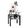 Anybear 1-Piece Modern Tempered Glass End Table - 3 of 4