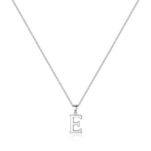 Turandoss S925 Sterling Silver Initial Necklaces for Girls Women, Dainty Initial Jewelry Birthday Gifts - 1 of 4