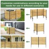 Gulches Wood Privacy Screen, Outdoor Privacy Walls, Privacy Wood Fence for Pool Equipment Enclosure, Trash Can Enclosures, Air Conditioner Fence - 2 of 4
