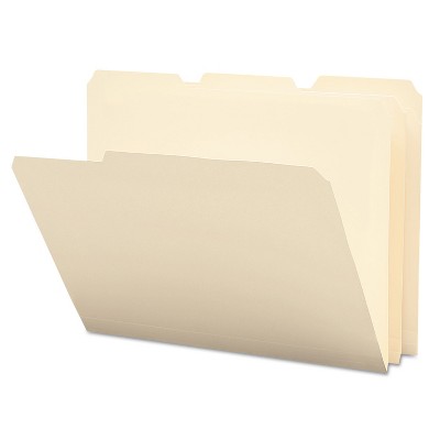 Smead Tear/Moisture-Resist Poly File Folders 1/3 Cut Top Tab Letter Manila 12/Pack 10510