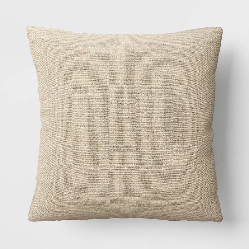 Textured Linen Striped Throw Pillow Neutral - Threshold™, 5 of 12
