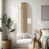 Beautyolove Full Length Mirror 57" x 20" Arched Floor Mirror Hanging Mounted Full Body Mirror, White - 2 of 4