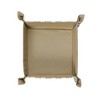 Storied Home Woven Cotton Bread Basket with Snaps, Black and Natural - 4 of 4