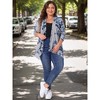 Women's Plus Size Asymmetric Open Front Fashion Cardigans - Agnes Orinda - 3 of 4