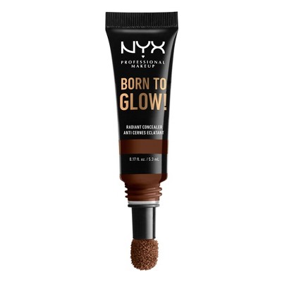 NYX Professional Makeup Born To Glow Radiant Concealer - 22.7 Deep Walnut - 0.17 fl oz