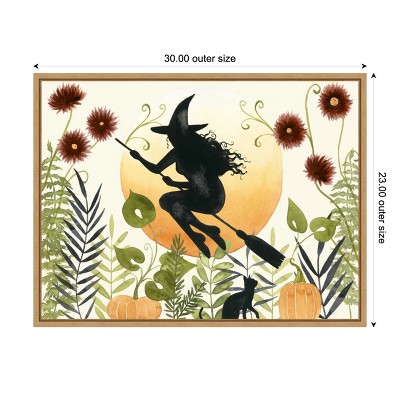 Grace Popp Witch's Garden Halloween Canvas Wall Art 30 x 23-in