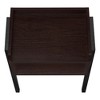 Vynxaria Contemporary 2-Tier Accent Table with Storage Cubby & Black Metal Legs - 4 of 4