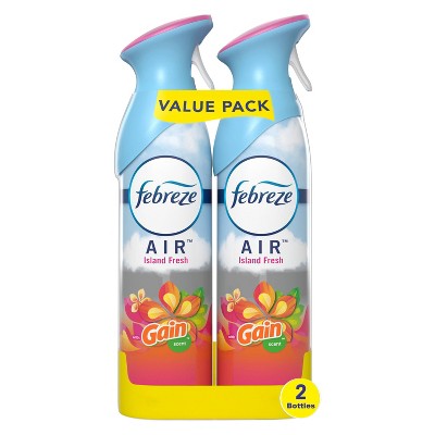 Febreze Odor-Eliminating Air Freshener, with Gain Scent - Island Fresh -  8.8 fl oz