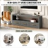 Sapphtopaz Modern TV Stand for TVs Up to 79" Storage Cabinet with 3 Drawers TV Console with Large Open Shelf Table for Living Room, Entryway - 2 of 4