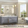 KIOTEE Rectangular Aluminum Alloy Framed and Tempered Glass Wall Bathroom Vanity Mirror in Matte Black - 2 of 4