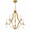 Crystorama Lighting Perry 5 - Light Chandelier in  Antique Gold - 3 of 4