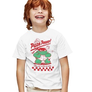 Teenage Mutant Ninja Turtles: Mutant Mayhem Raph Pizza Power Kids T Shirt For Youth, White - 1 of 4
