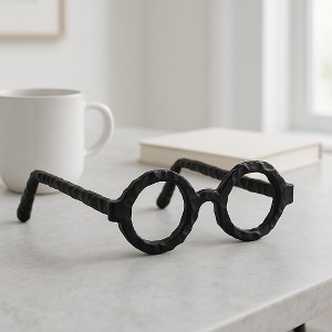 Sagebrook Home Abstract Glasses Aluminum Sculpture Decoration - 1 of 4