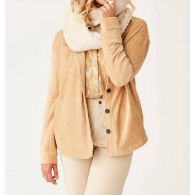 Women's Hudson Stretch Cord Shacket - Carve Designs