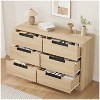 Nasitip 6 Drawer Dresser-Dresser Organizer,Wooden Chest of Drawers for Living Room, Bedroom, Hallway - 2 of 4
