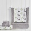 Modern Threads 6 Piece Yard Dyed Towel Set, Organic Vines. - 2 of 4