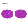 Unique Bargains Resin Craft Snap Round Flat 4-Hole Sewing Buttons 50 Pcs - 3 of 4