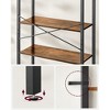 Extra Tall Bookshelf, Large Bookcase with Steel Frame, Deep Book Shelf - 3 of 4