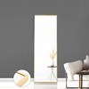 PAGED Rectangle Full Length Mirror,Leaning Floor Full Body Mirror with Metal Frame,Wall Mounted Mirror Suitable for Cloakroom - 3 of 4