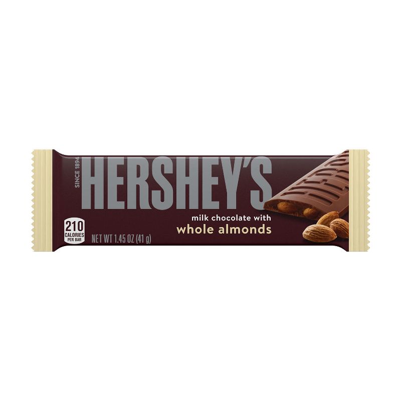 Hershey&#39;s Milk Chocolate with Almonds Candy Bar - 1.45oz, 1 of 8