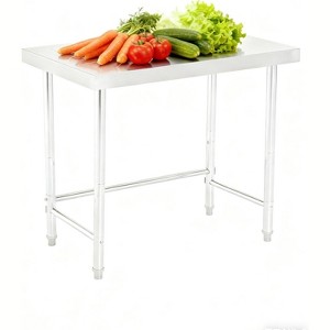 Stainless Steel Table, NSF Commercial Prep Work Table, 300LBS Heavy Duty Metal Table, Open Base Utility Workbench for Restaurant, Kitchen & Home - 1 of 4
