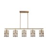 Artcraft Lighting Burford 5 - Light Island Pendant Light in  Brass/Black - 2 of 4