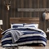 G.H. Bass & Co. King River Stripe Comforter & Sham Set Navy: Flannel, Rugby Striped, Lightweight Fabric - 2 of 4