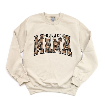 Simply Sage Market Women's Graphic Sweatshirt Boujee Mama Plaid