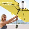 Sonkuki 6.5 FT LED Square Outdoor Patio Umbrella Market Table Umbrella - 4 of 4