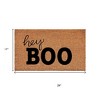 HomeRoots 17" X 29" Black And Natural Halloween Halloween Hey There Outdoor Coir Door Mat - 3 of 4