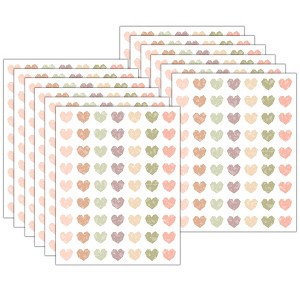 Teacher Created Resources® Terrazzo Tones Hearts Mini Stickers, 378 Per Pack, 12 Packs - 1 of 4