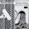 Modern Washable Rug - Non-Slip Kitchen & Bathroom Mat for Laundry, Nursery, Office, Living & Dining Room - Contemporary Carpet - 4 of 4