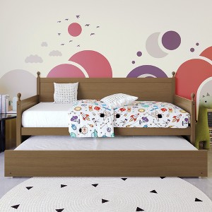 ChaletPosh Twin Size Wooden Daybed with Trundle - 1 of 4