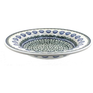 Blue Rose Polish Pottery 14 Ceramika Artystyczna Soup Plate - 1 of 1