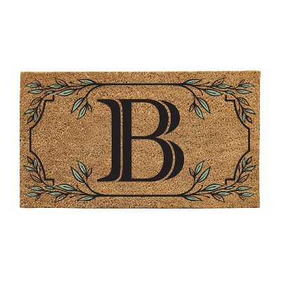 28" x 16" Monogram Coir Mat, Letter  "B"