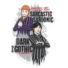 Girls Wednesday Sarcastic and Dark Duo T Shirt - 2 of 4