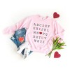 Simply Sage Market Women's Graphic Sweatshirt Alphabet I Love You - 3 of 3