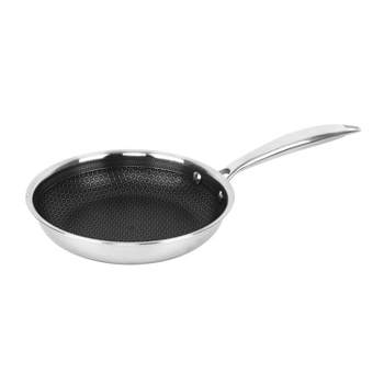 Brentwood 3-Ply Hybrid Non-Stick Stainless Steel Induction-Ready Frying Pan (8 In.)