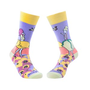 Flower Fairies in the Garden Socks from the Sock Panda (Women's Sizes, Adult Medium) - 1 of 3