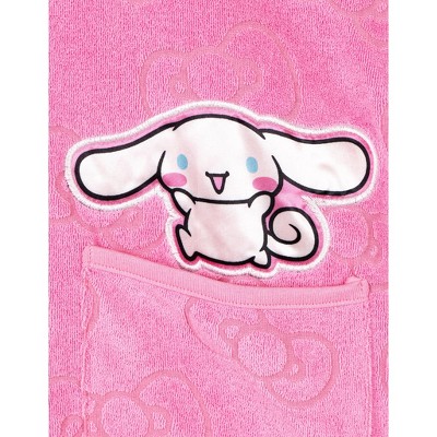 Hello Kitty Little Girls Loop Terry Cloth Hooded Swim Cover Up UPF 50+ Purple 7-8 — фото 4