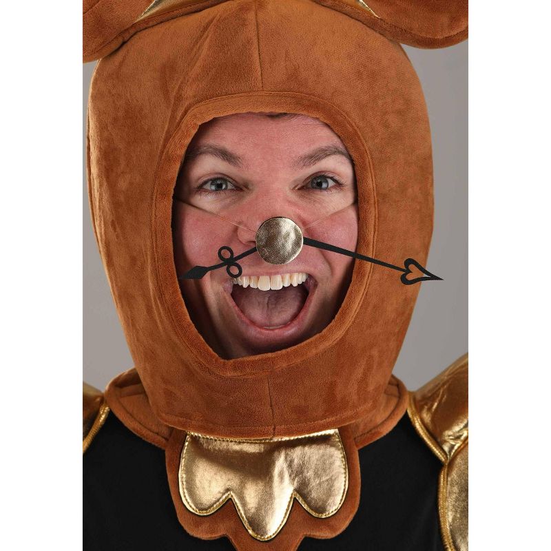 HalloweenCostumes.com    Beauty and the Beast Cogsworth Costume Kit for Adults, Black/Brown/Orange, 2 of 11