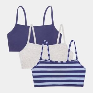Fruit of the Loom Women's Spaghetti Strap Cotton Sports Bra 3-Pack - 1 of 4