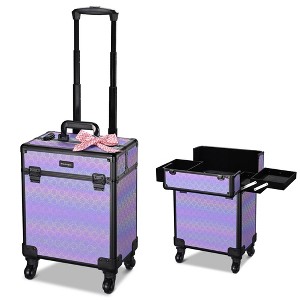 Byootique Rolling Makeup Train Case Cosmetic Trolley Organizer - 1 of 4