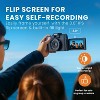 HOM 4K Digital Camera with Interchangeable Lens - 16x Digital Zoom, 3.0" Flip Screen, Autofocus & Wi-Fi Connectivity - 32 Micro SD Card Included - 3 of 4