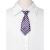 Elerevyo Women's Adjustable Stripe Plastic Clip Closure Bow Tie One Size - 4 of 4