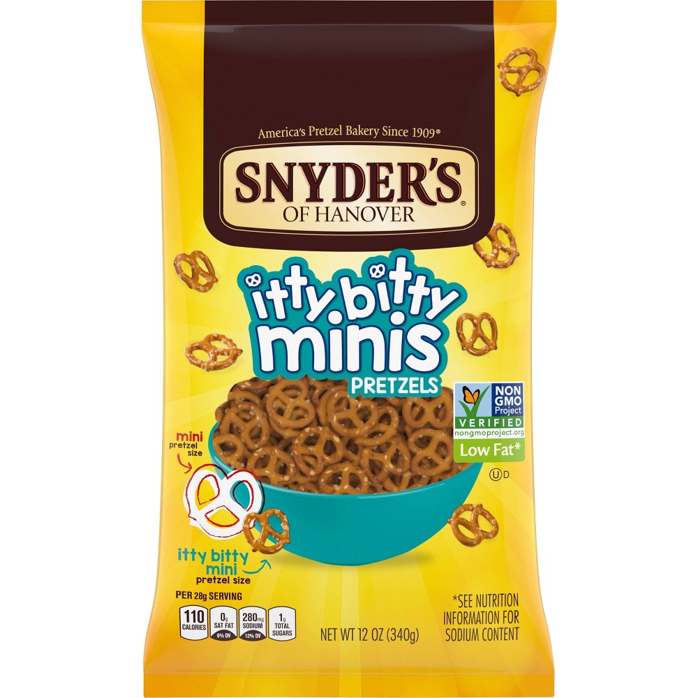 SNYDER'S OF HANOVER, ITTY BITTY MINIS PRETZELS